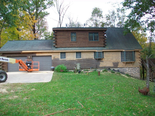 Top Coat Log Home Restoration